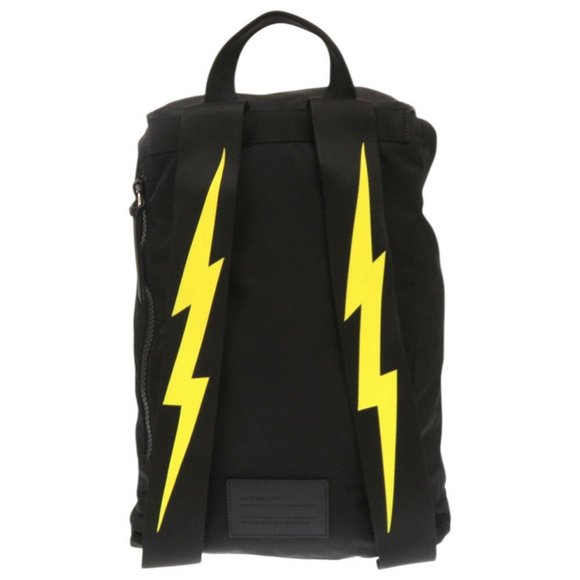 Givenchy nylon backpack/daypack in black, yellow, and white (0189) for men main image 9